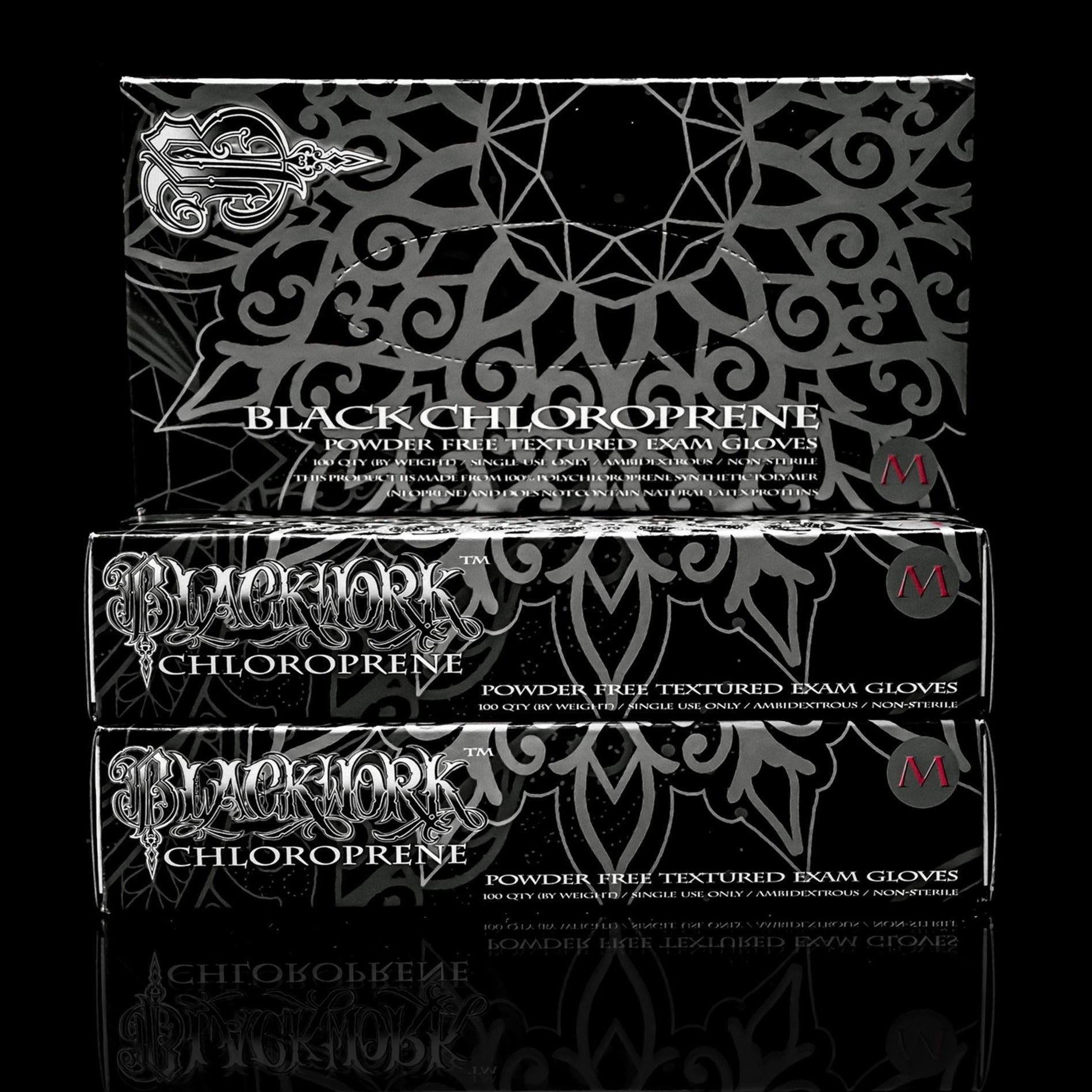 Copy of Blackwork Chloroprene Gloves - Case Disposable Gloves Saniderm Tattoo Aftercare 
