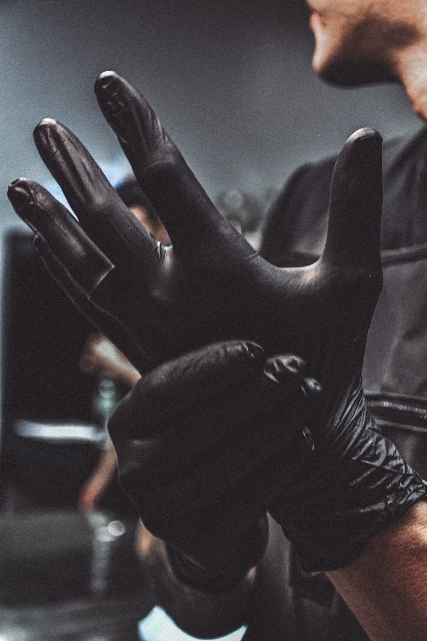 Blackwork Latex Tattoo Gloves - Box Disposable Gloves Saniderm Tattoo Aftercare 