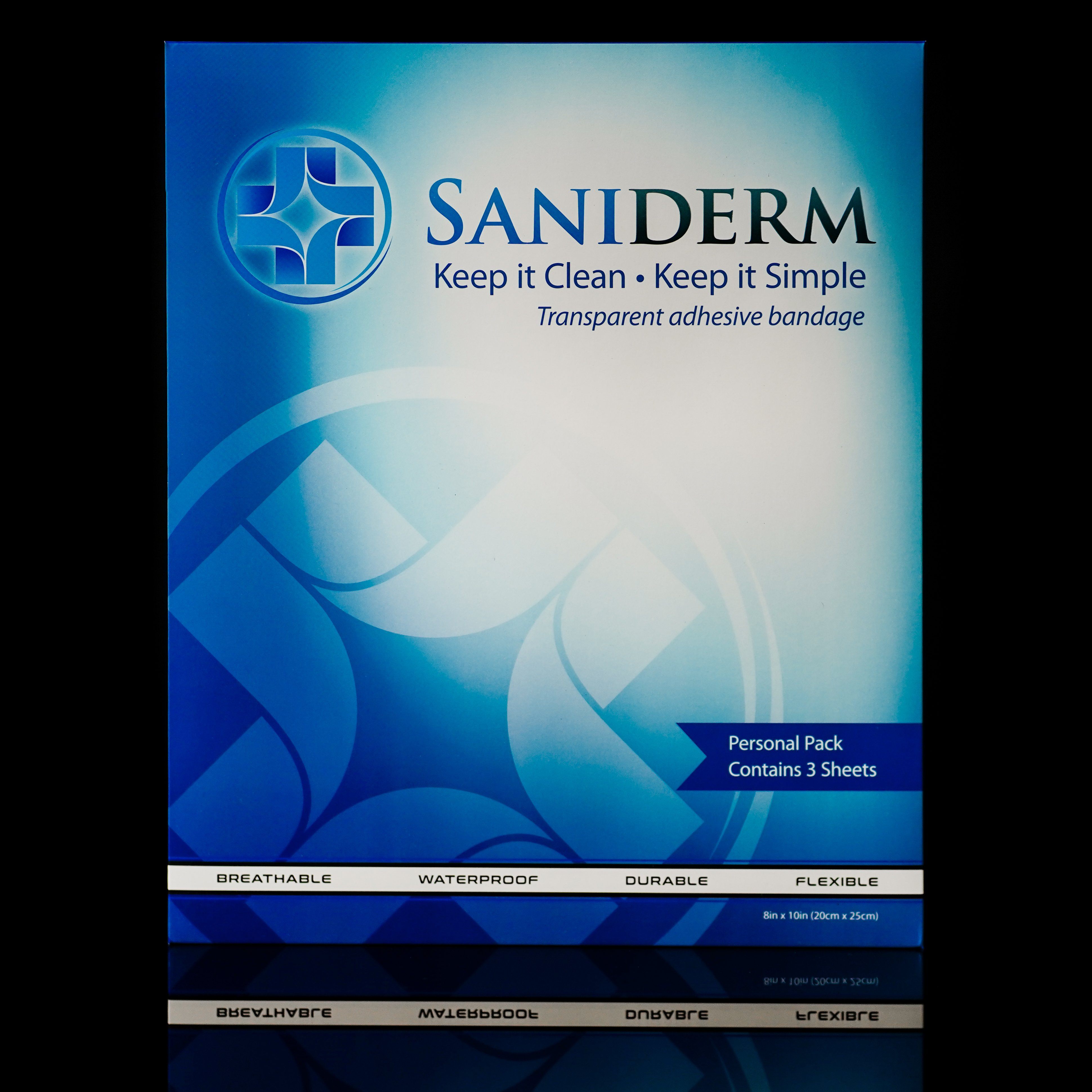 Saniderm 8 Inch x 10 Inch Personal Pack Personal Pack Saniderm Tattoo Aftercare 