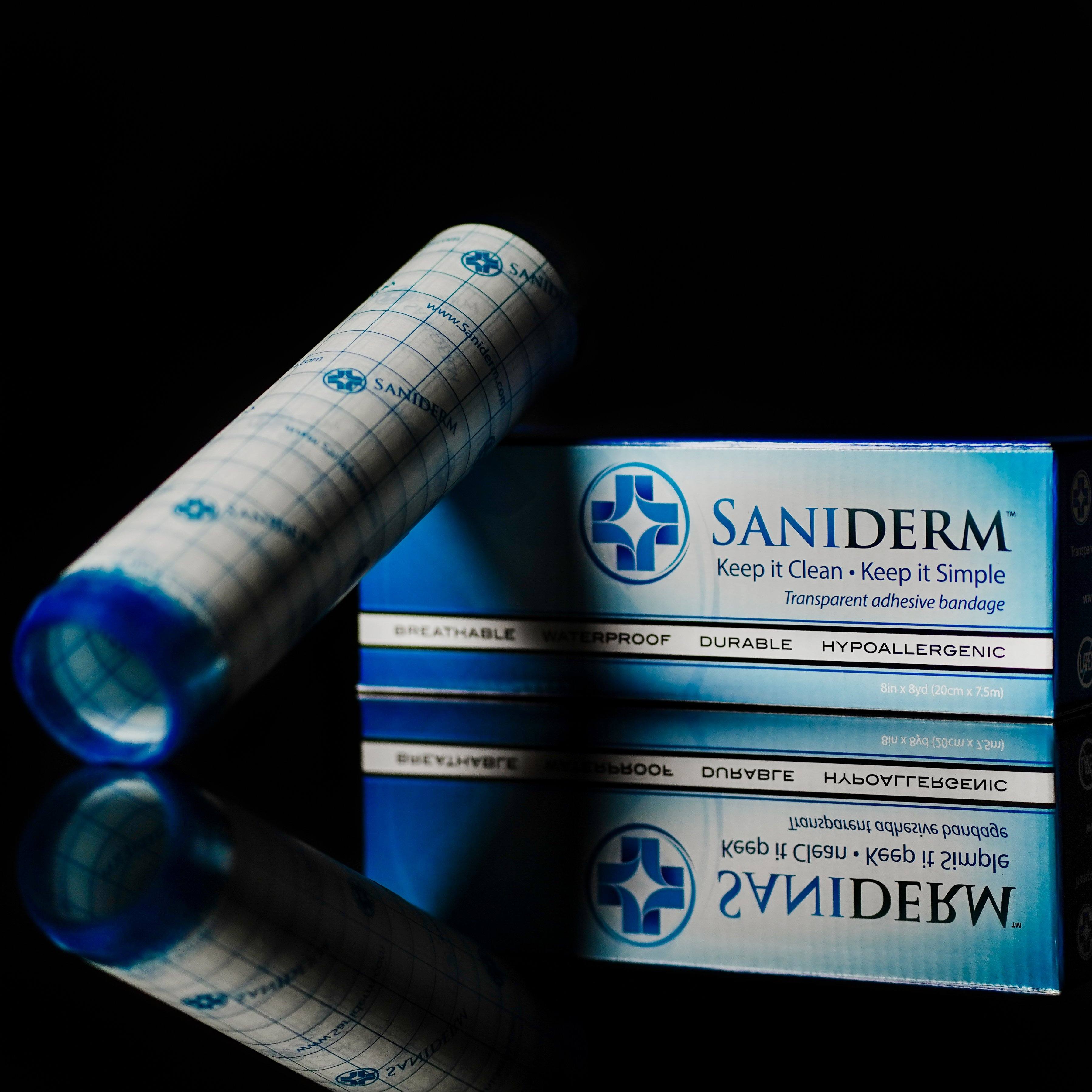 Saniderm 8 Inch x 8 Yard Professional Roll Professional Roll Saniderm Tattoo Aftercare 