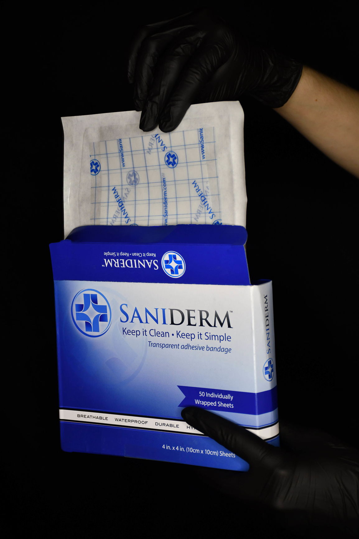 Saniderm 4 Inch x 4 Inch Tattoo Aftercare Bandage Artist Pack (25 count) Saniderm Tattoo Aftercare 